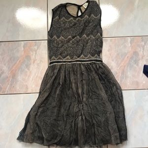 Anthropologie made in SF black tulle dress BNWT M
